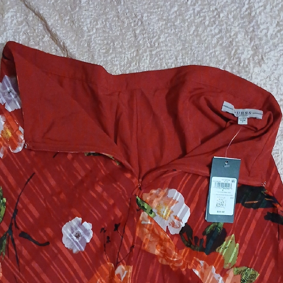 Floral Red Maxi Skirt - Picture 5 of 9